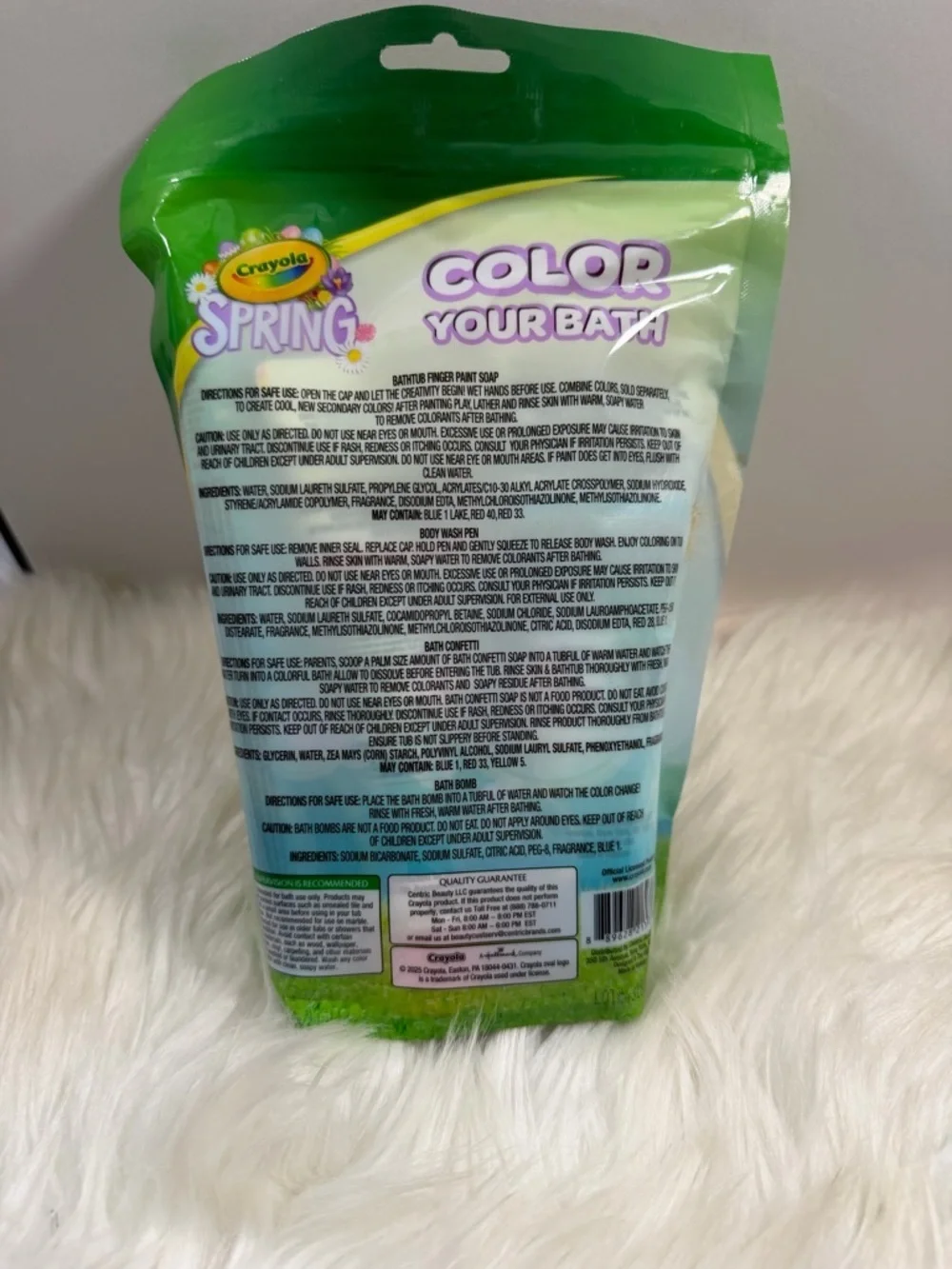💜3/$15💜 Crayola Spring Color Your Bath Kids Bath Bomb & Confetti Set - Blue